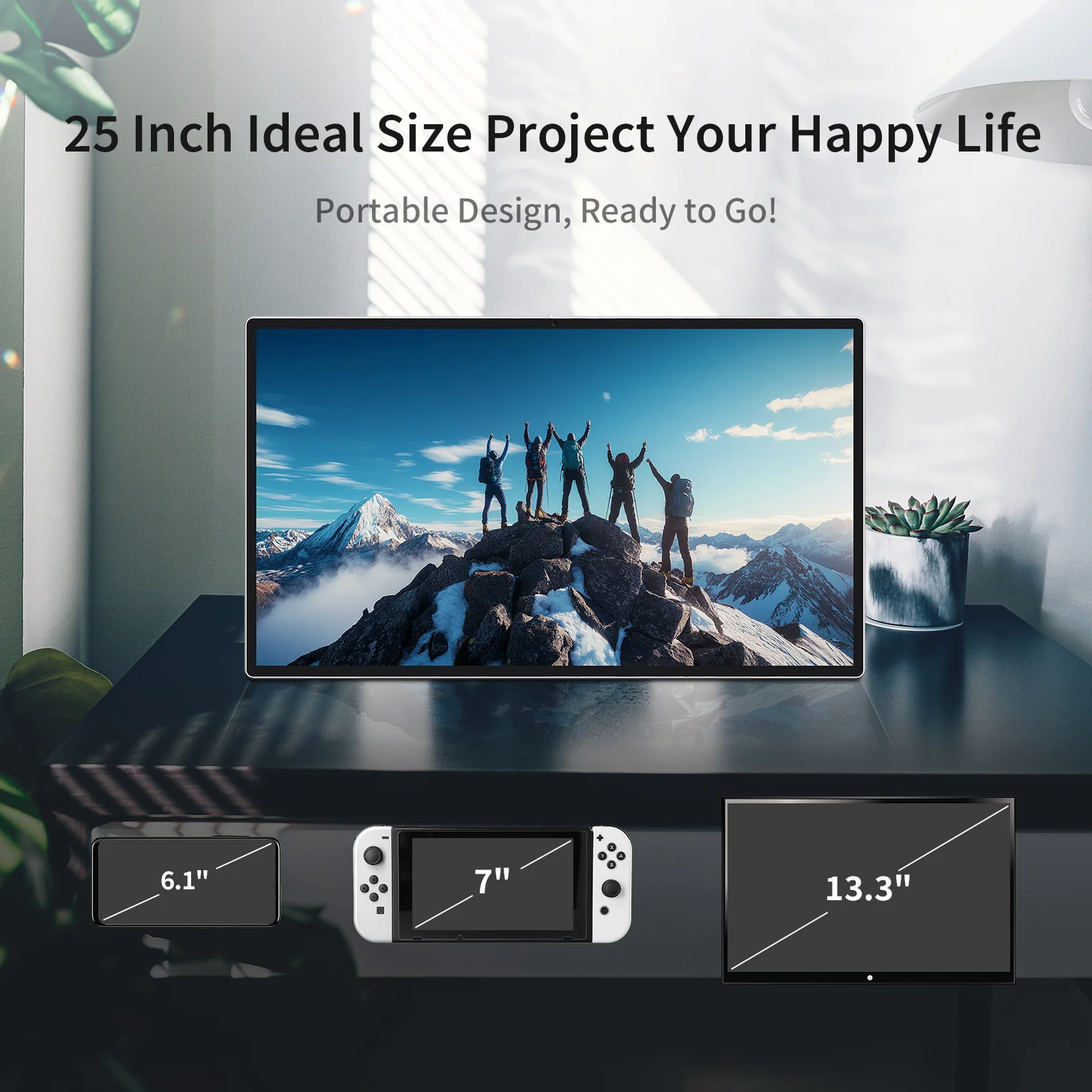 KTC MEGAPAD 25" FHD Google EDLA Portable Touch Monitor built in Camera - Image 3