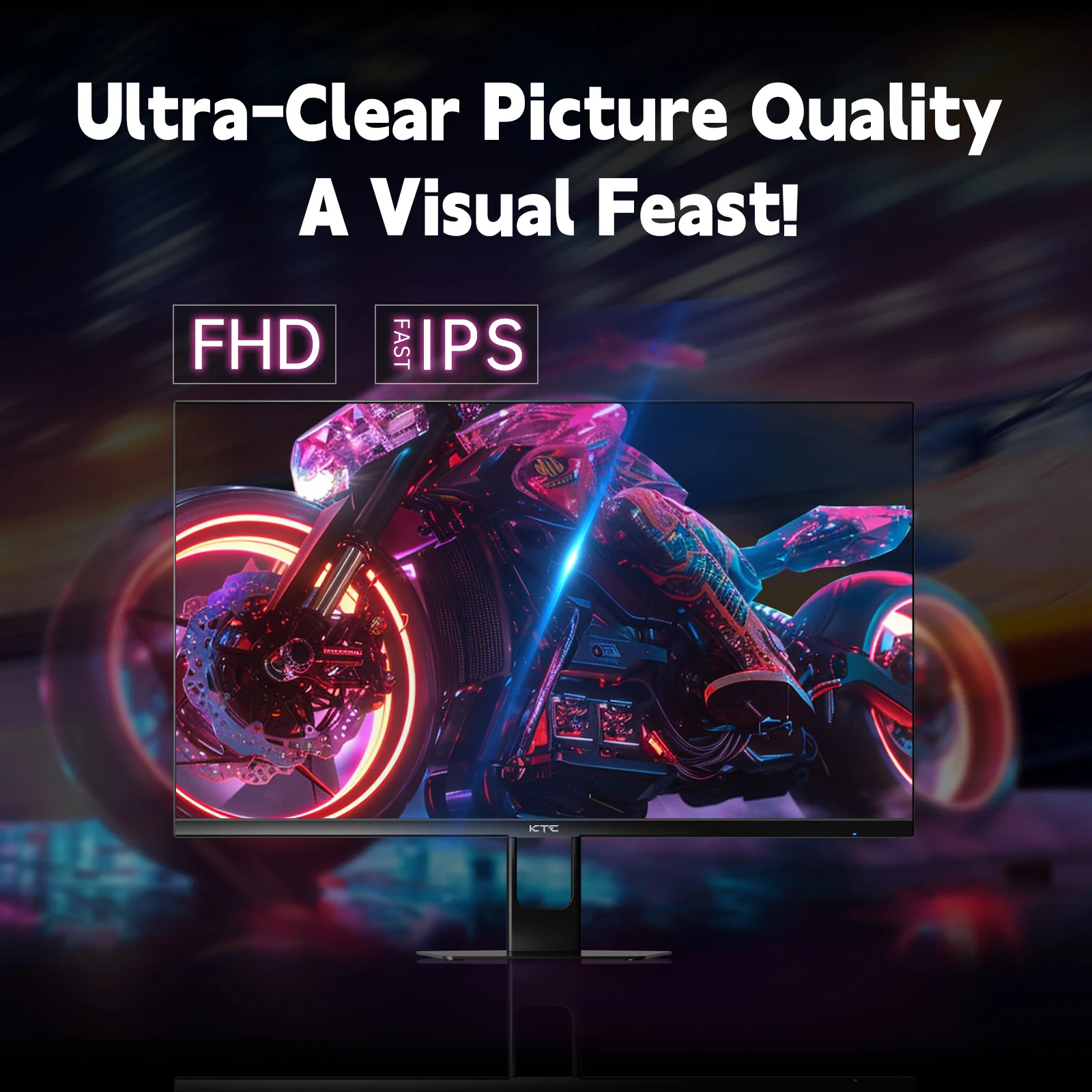 KTC 27" FHD 180Hz 1ms Wall Mount Gaming Monitor | H27F22 - Image 4