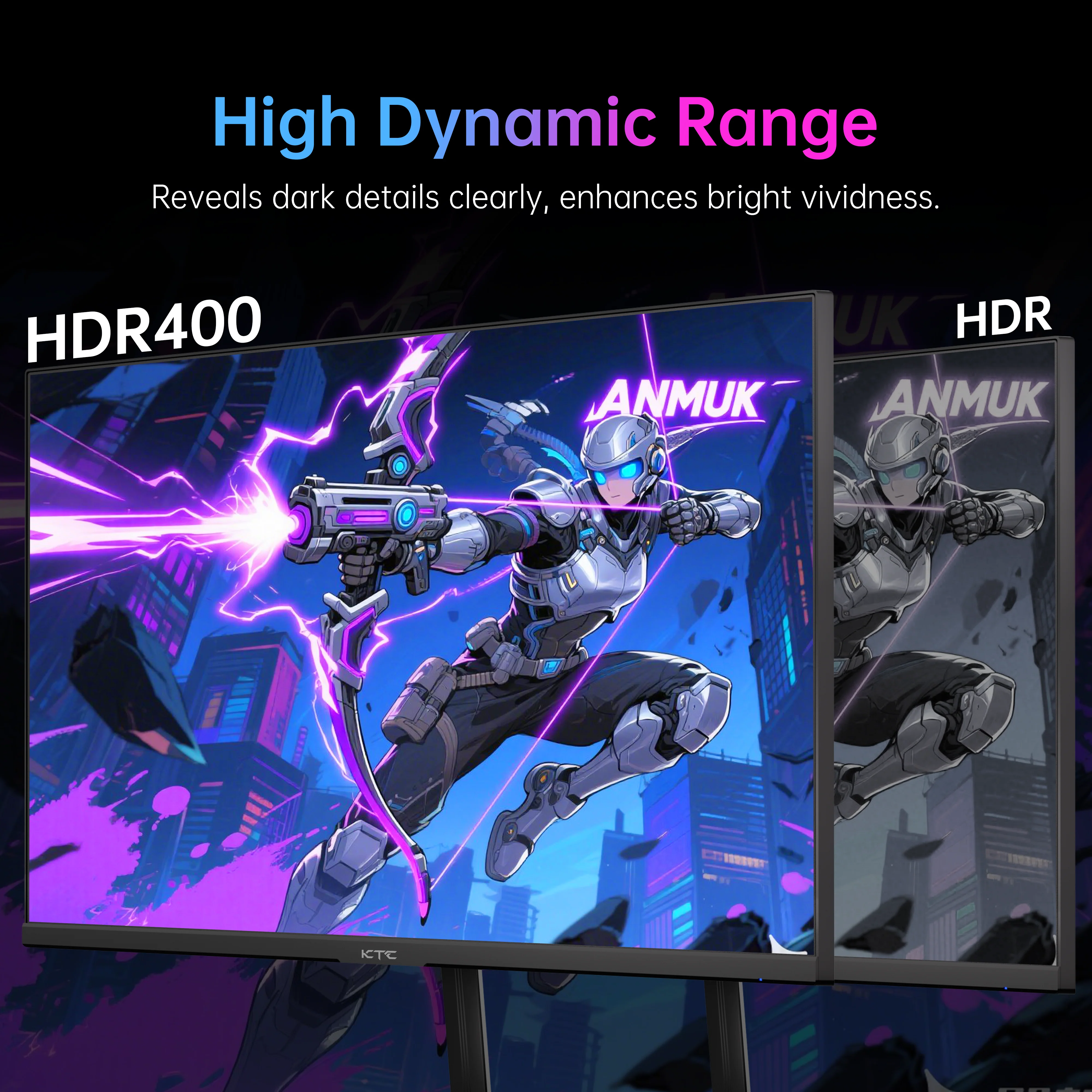 KTC 27" 2K 300Hz/1ms Gaming Vertical Monitor | H27E6 - Image 7