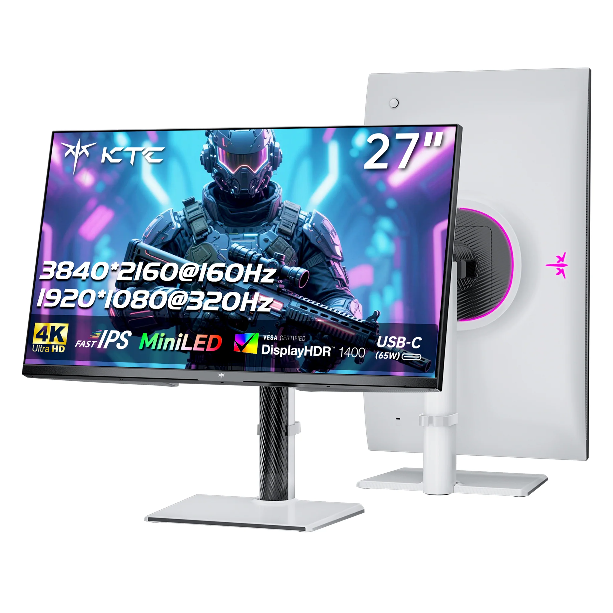 KTC Mini LED 27" 4K 160Hz HDR1400 Gaming Monitor | M27P6