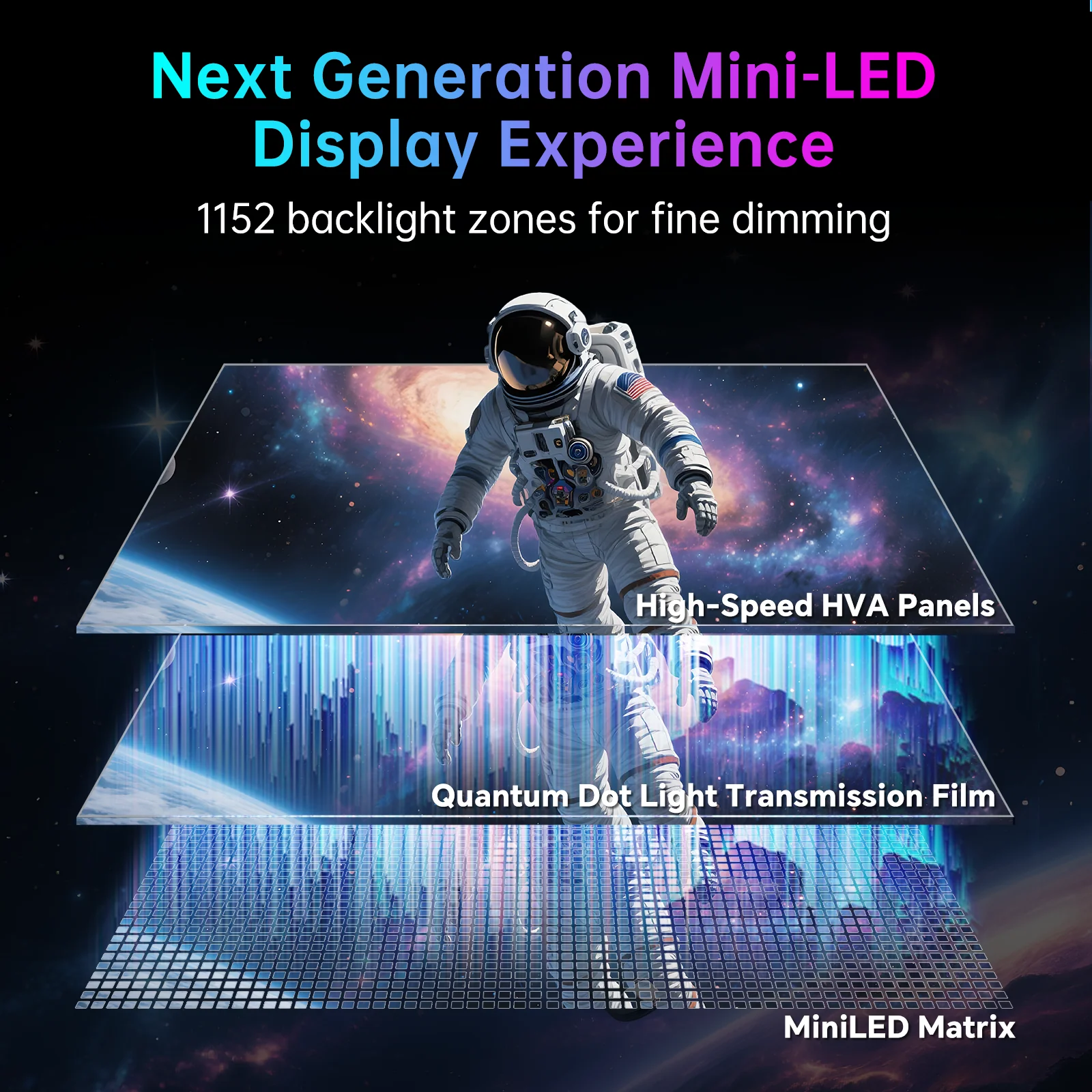 KTC Mini LED 27" 4K 160Hz HDR1400 Gaming Monitor | M27P6 - Image 4