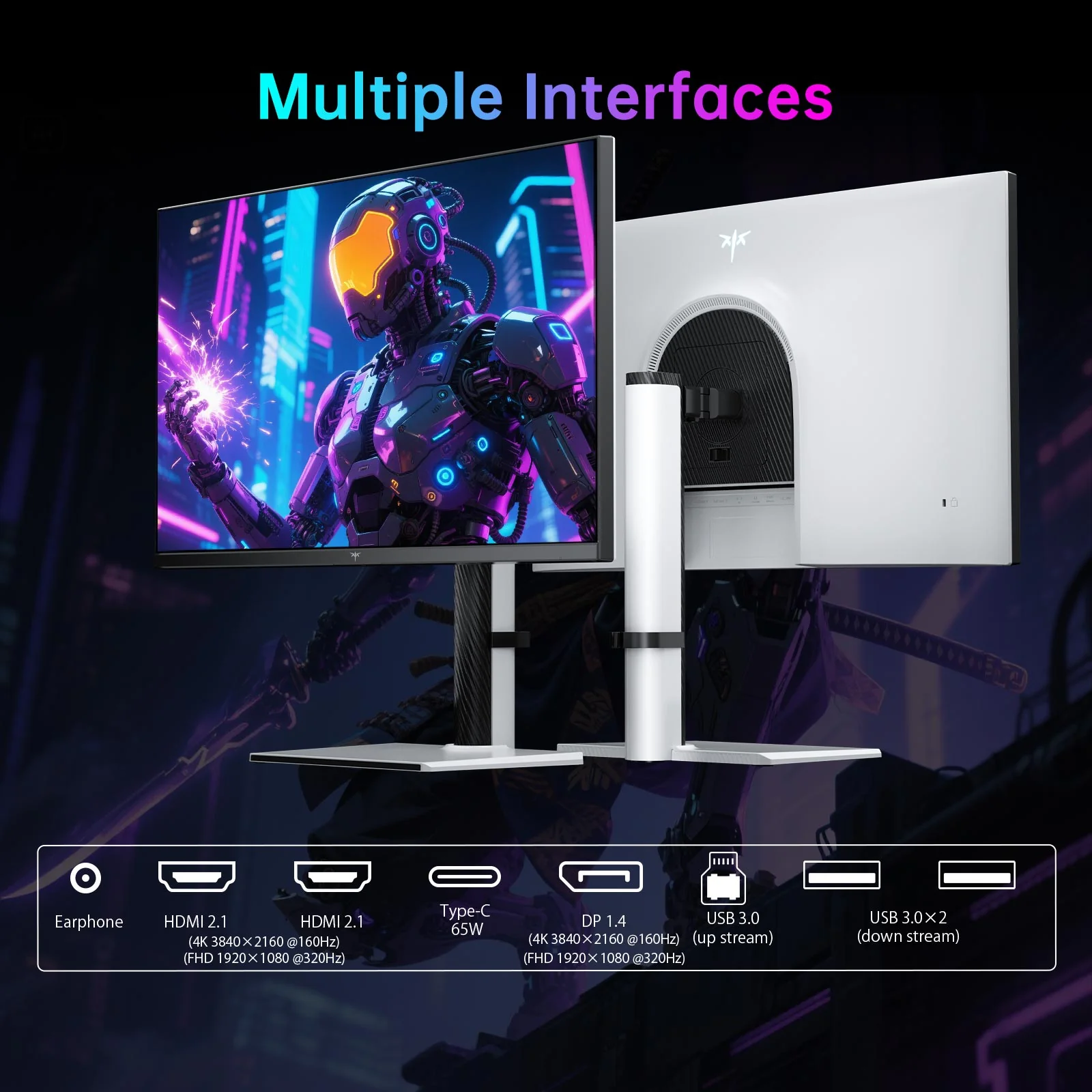 KTC Mini LED 27" 4K 160Hz HDR1400 Gaming Monitor | M27P6 - Image 8