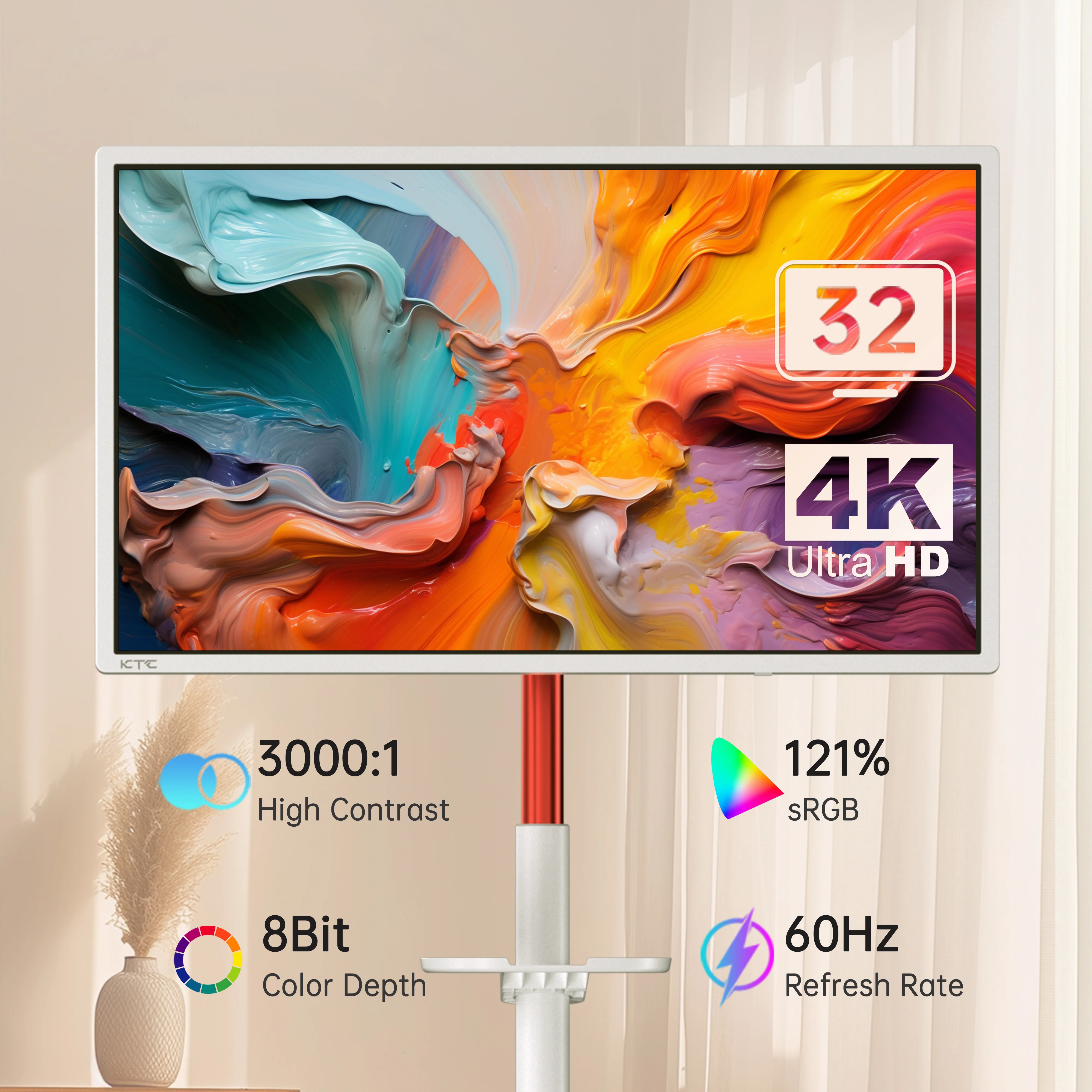 KTC MEGAPAD 32" 4K Android 13 Google EDLA Smart Touch Monitor with 9500mAh Battery - Image 3