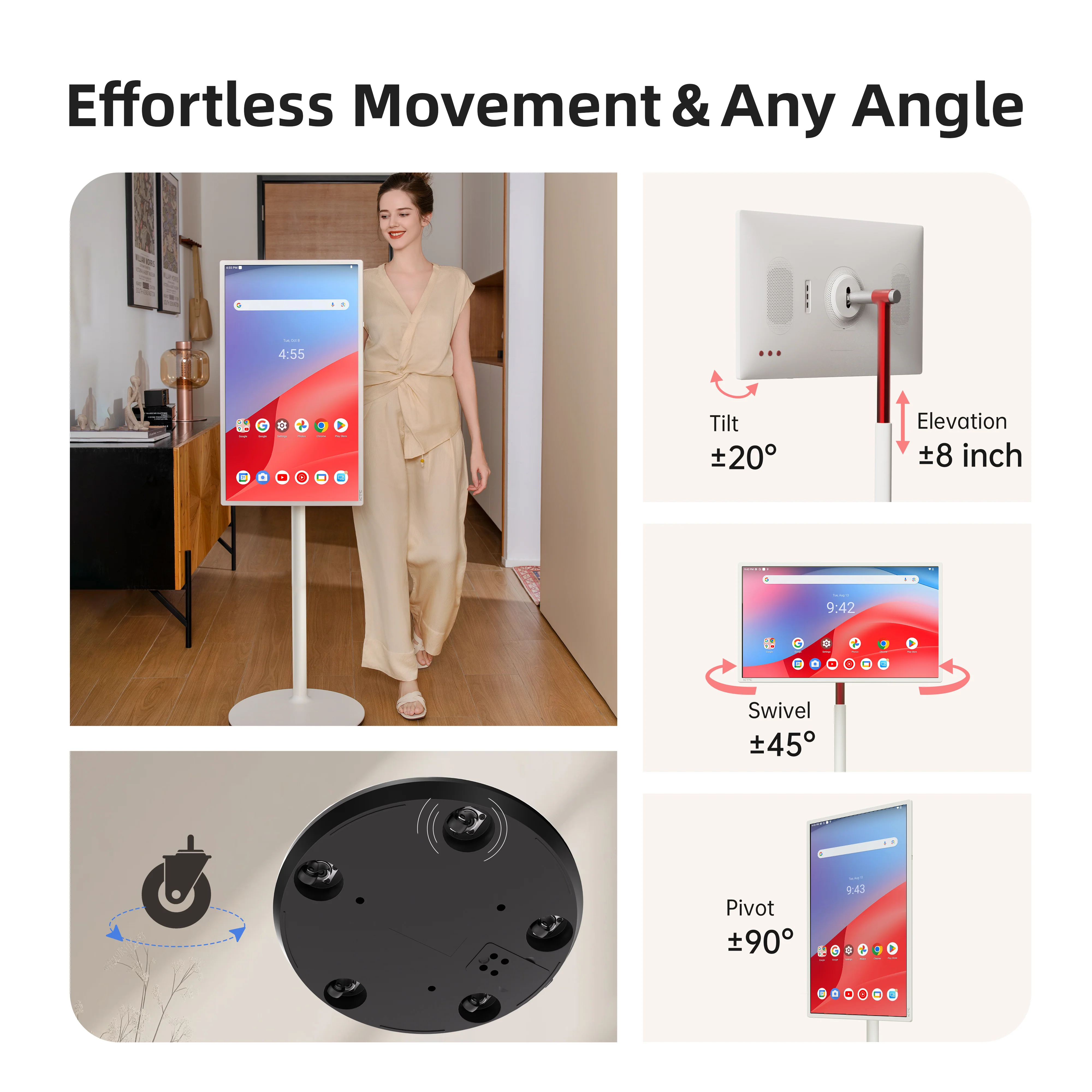 KTC MEGAPAD 32" 4K Android 13 Google EDLA Smart Touch Monitor with 9500mAh Battery - Image 5