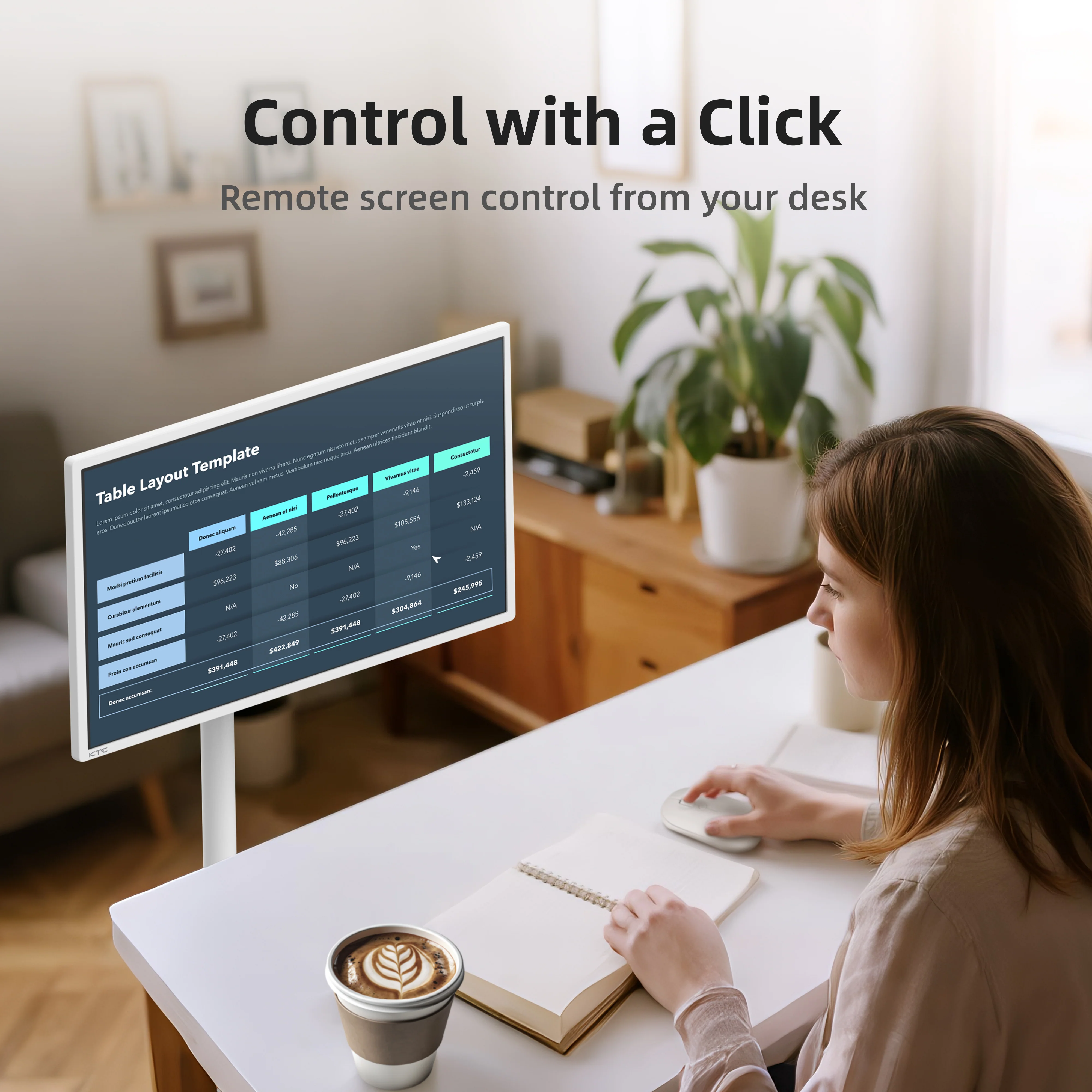 KTC MEGAPAD 32" 4K Android 13 Google EDLA Smart Touch Monitor with 9500mAh Battery - Image 7