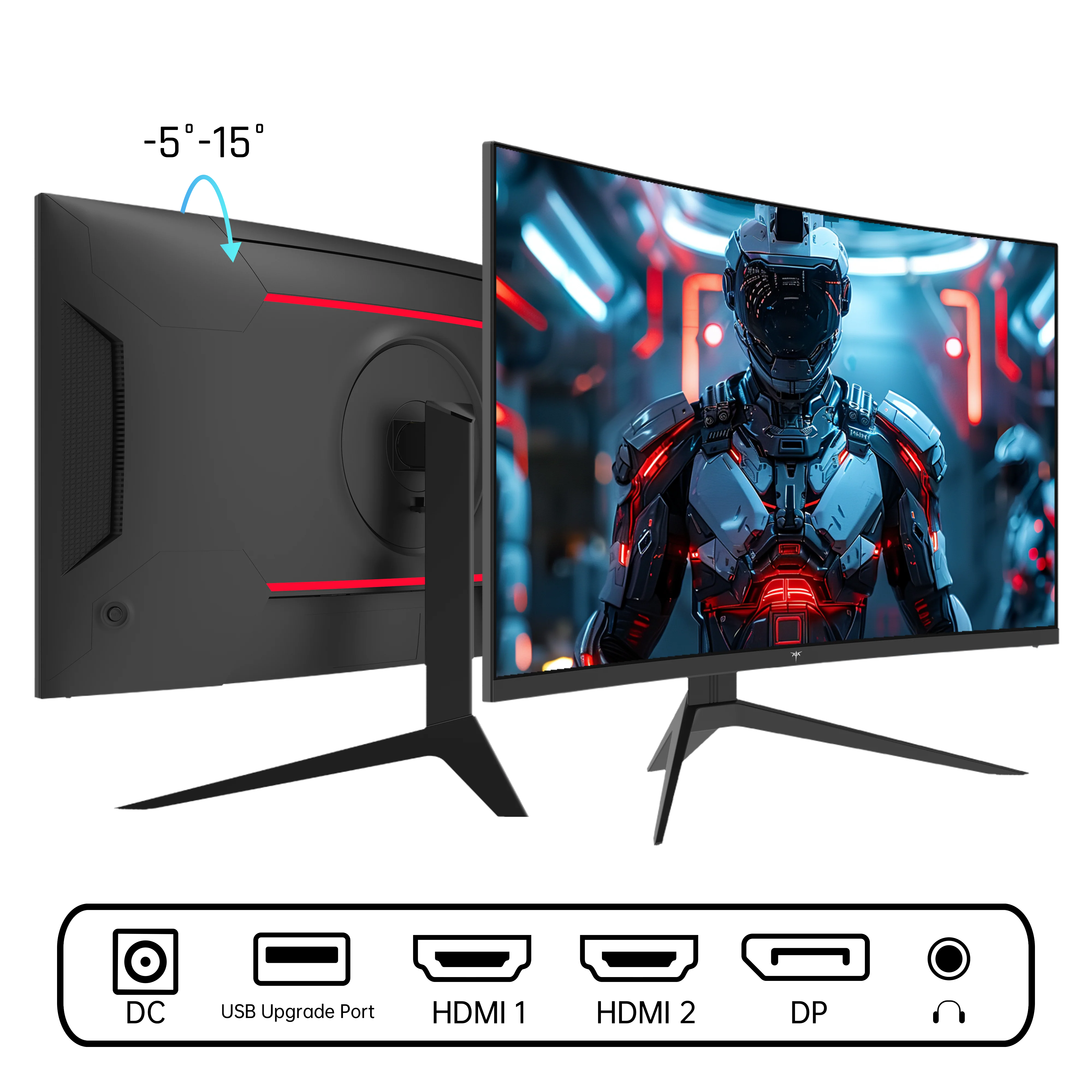 KTC 32" FHD 240Hz/1ms 1500R Curved Gaming Monitor | H32S17F - Image 3