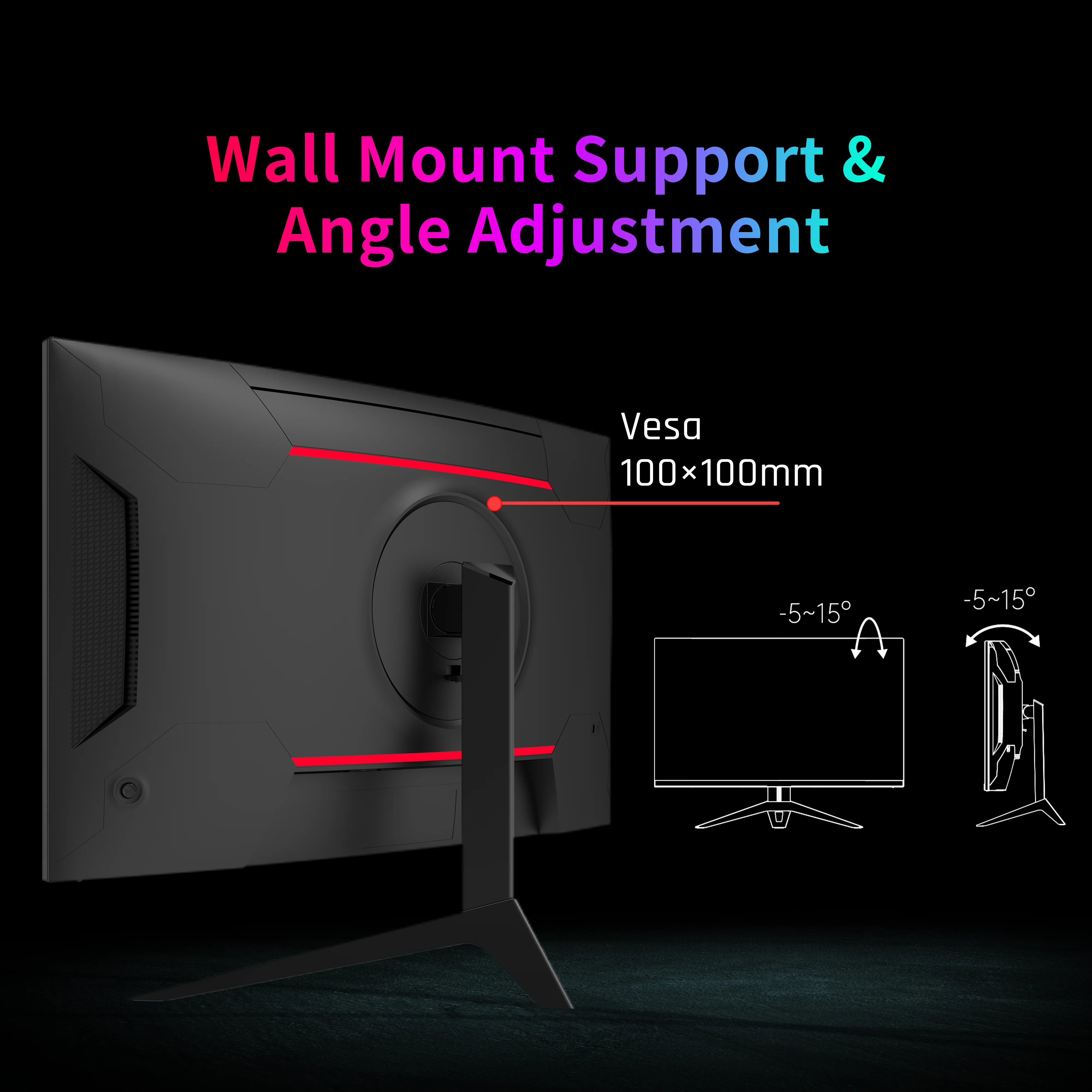 KTC 32" FHD 240Hz/1ms 1500R Curved Gaming Monitor | H32S17F - Image 9