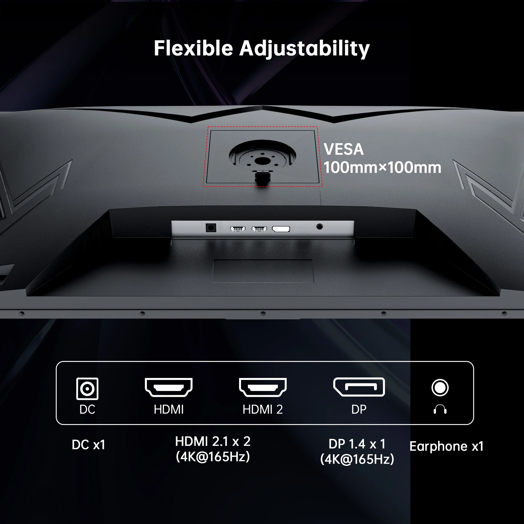 KTC 32" 4K 165Hz Gaming Monitor with Vesa Mount | H32P22P - Image 8