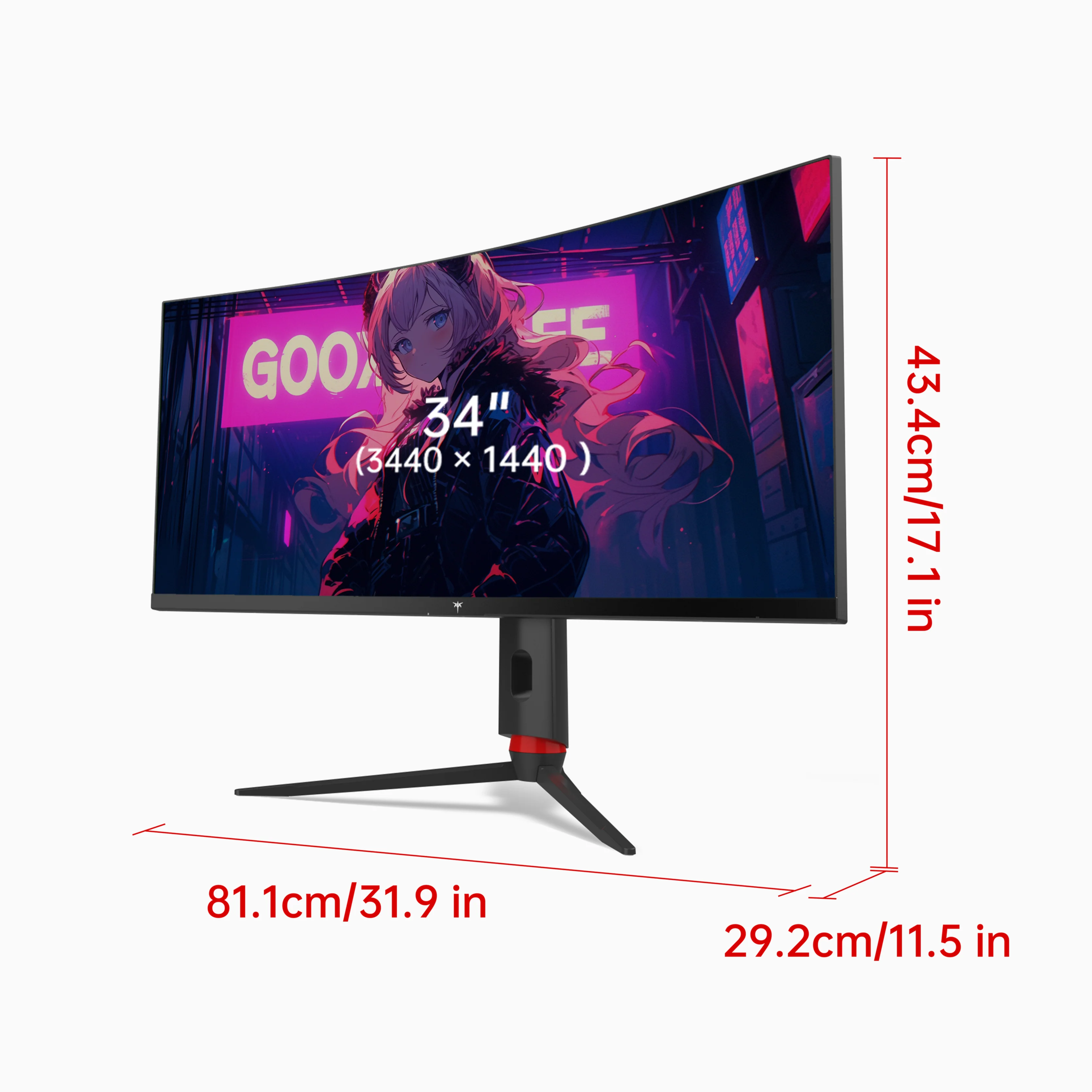 KTC 34" 2K 180Hz/1ms 1500R Curved Gaming Monitor | H34S18S - Image 11