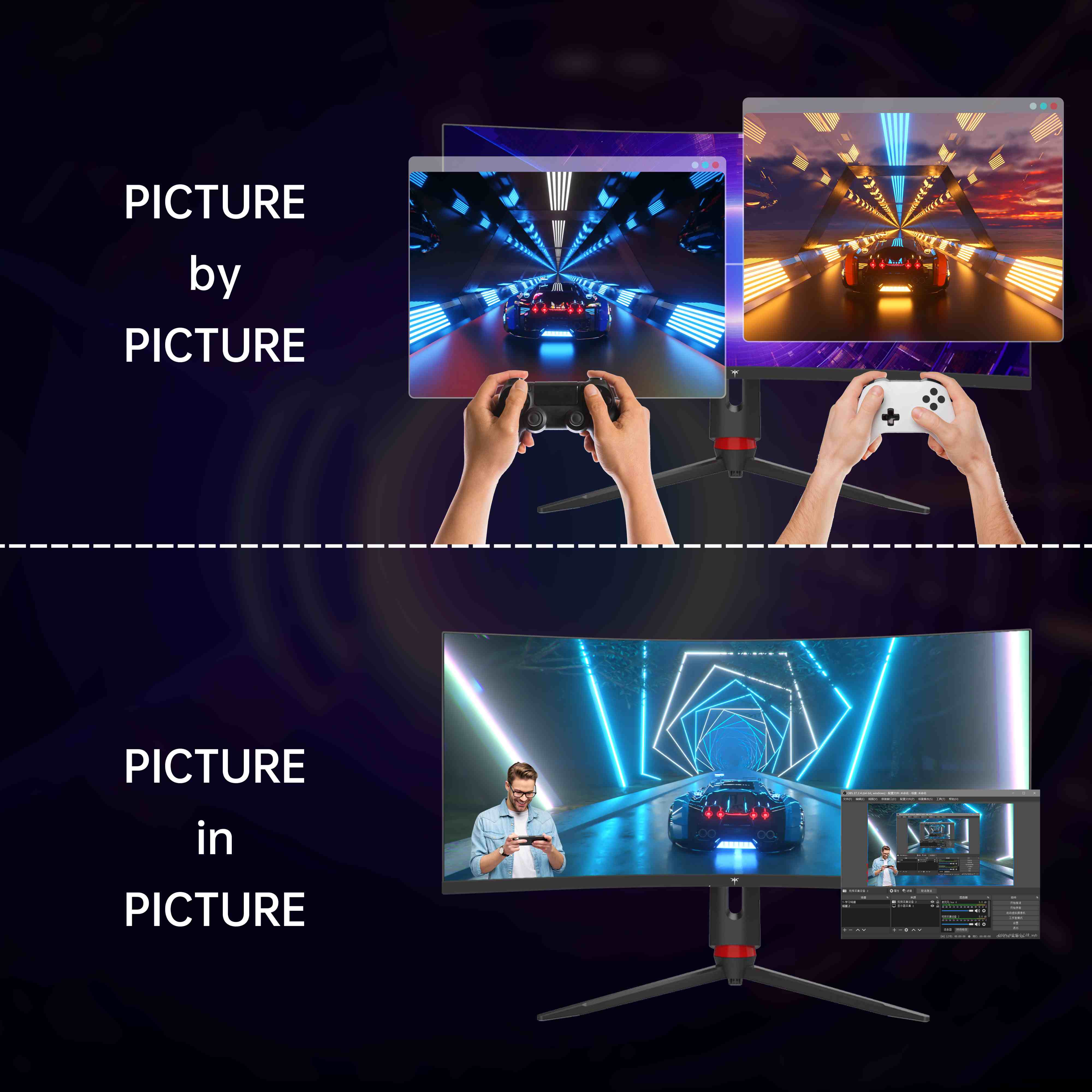 KTC 34" 2K 180Hz/1ms 1500R Curved Gaming Monitor | H34S18S - Image 7