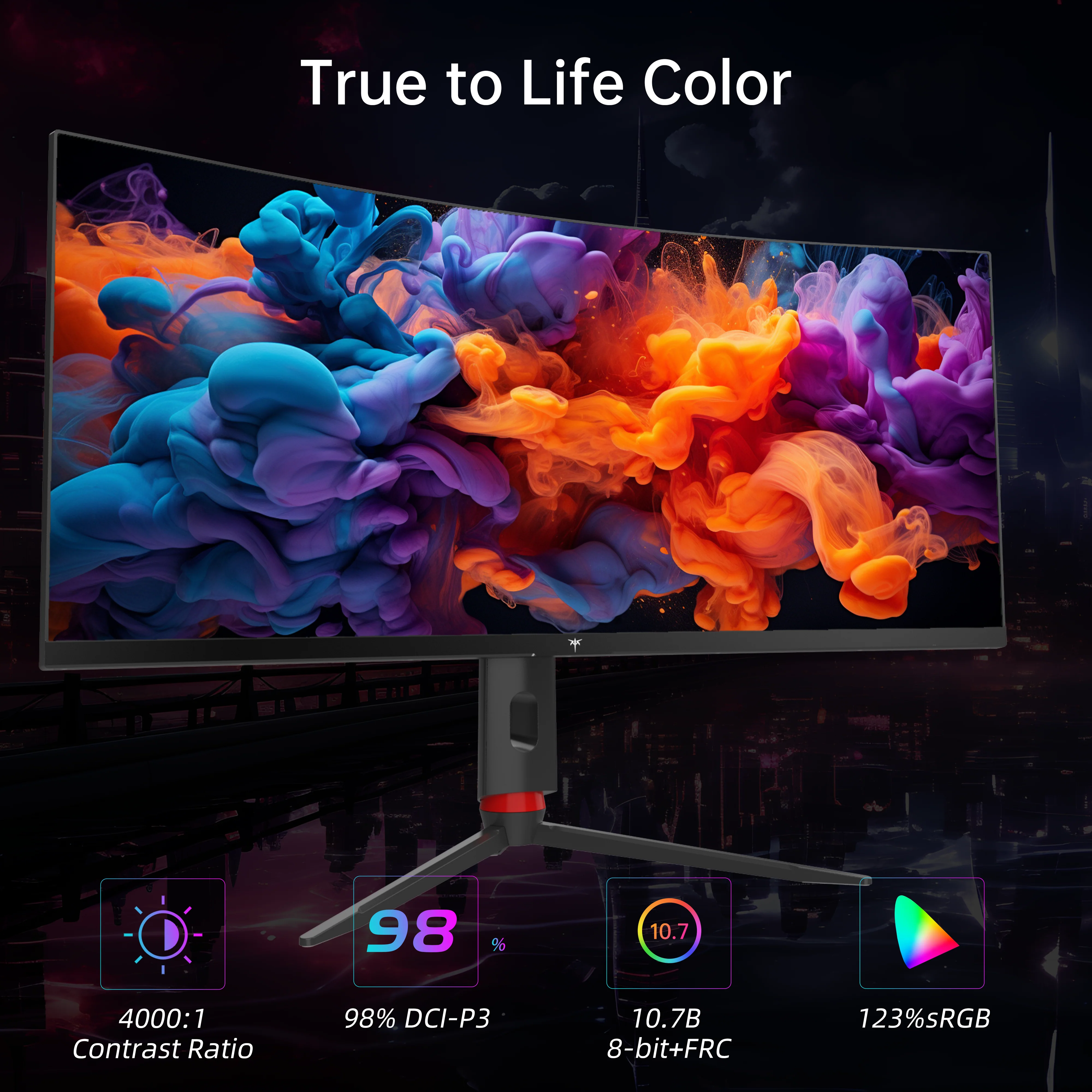 KTC 34" 2K 180Hz/1ms 1500R Curved Gaming Monitor | H34S18S - Image 8