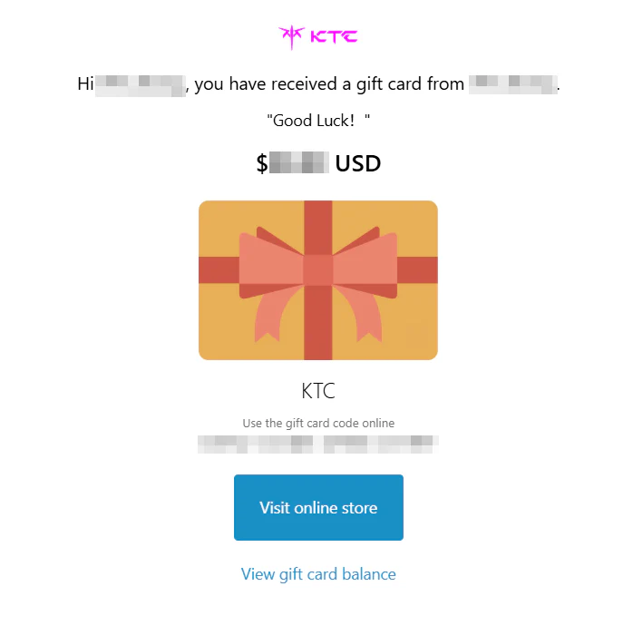$20 KTC GIFT CARD - Image 2